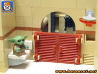 Grogu in bathroom lego moc